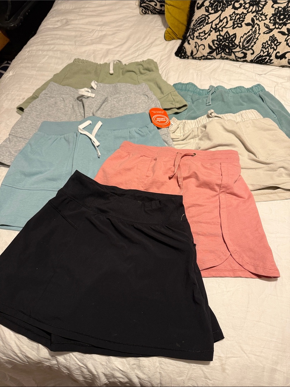 Mixed Color Active Skort Bundle - Black, Coral, Mint, Sage, Gray, Beige
